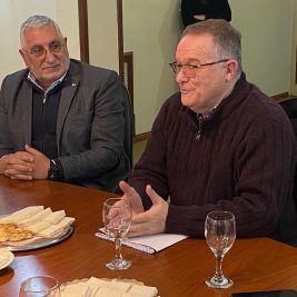 Ministro de Seguridad se reunión en la Asociación Empresaria de Rosario.