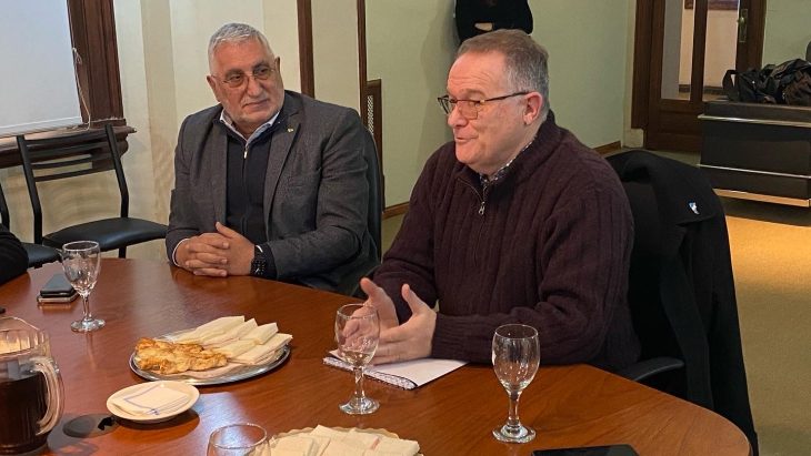 Ministro de Seguridad se reunión en la Asociación Empresaria de Rosario.